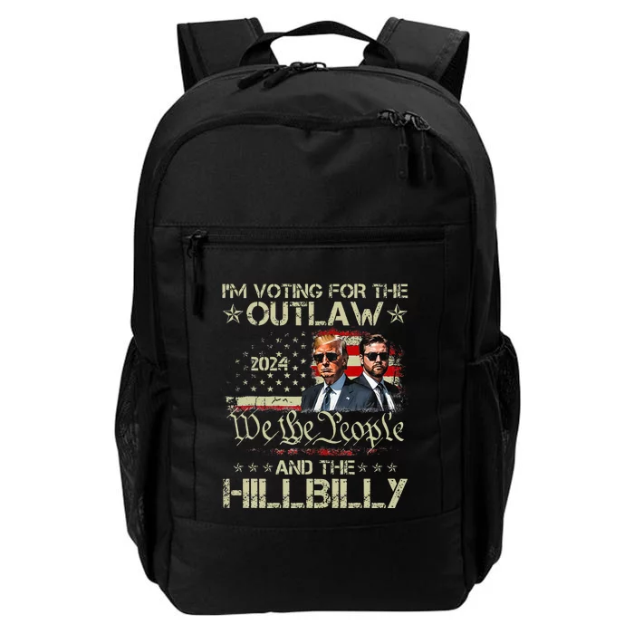 Felon And Hillbilly Pro Trump 2024 Flag Funny Political Daily Commute Backpack