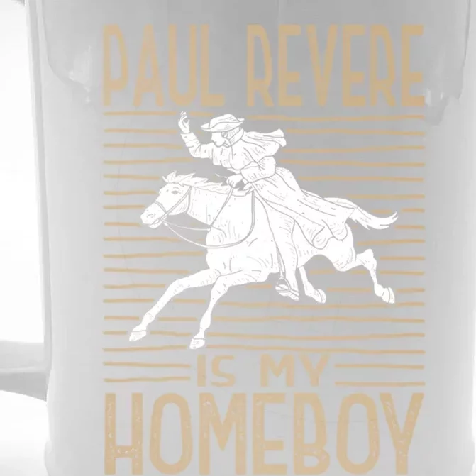 Funny American History Cute Gift Paul Revere Novelty Gift Front & Back Beer Stein