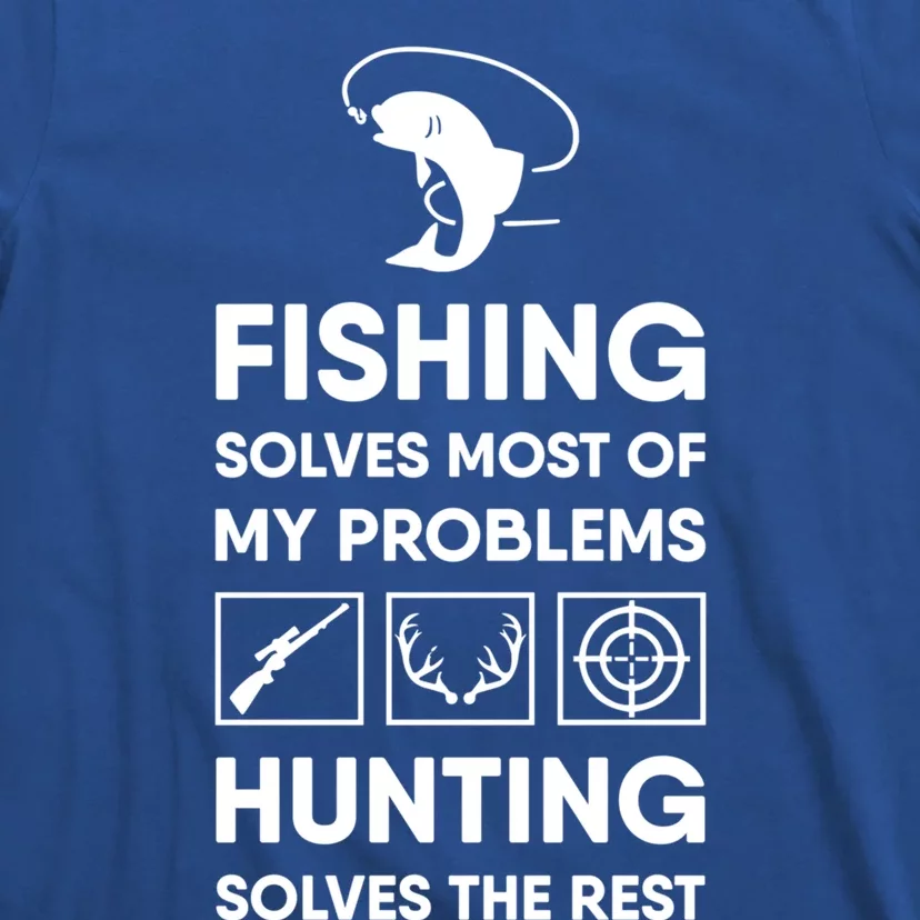 Fishing And Hunting Cute Gift For Dad Grandpa Hunter Gift Meaningful Gift T-Shirt