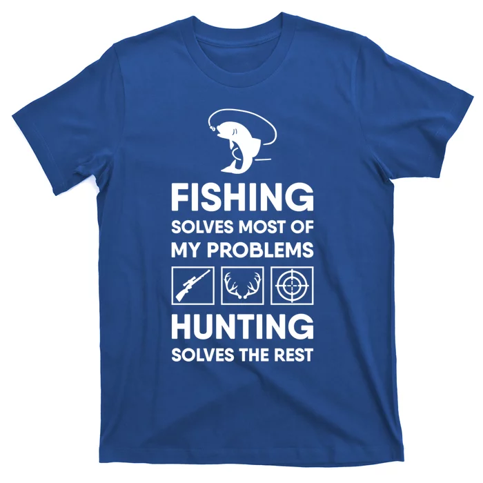 Fishing And Hunting Cute Gift For Dad Grandpa Hunter Gift Meaningful Gift T-Shirt