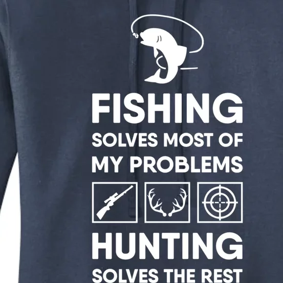 Fishing And Hunting Cute Gift For Dad Grandpa Hunter Gift Meaningful Gift Women's Pullover Hoodie