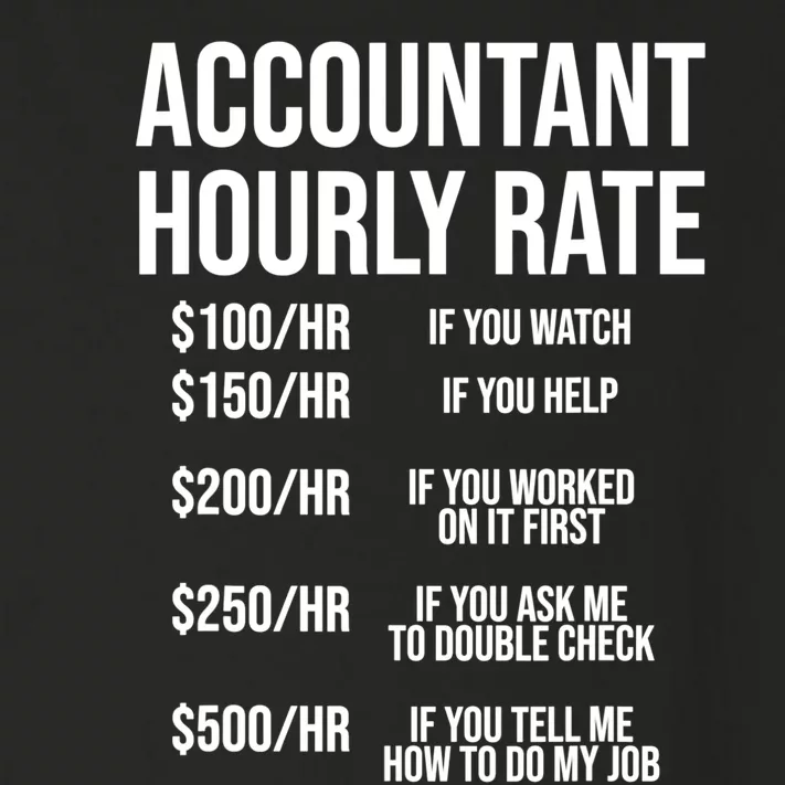 Funny Accountant Hourly Rate Accounting CPA Humor TShirt Toddler Long Sleeve Shirt