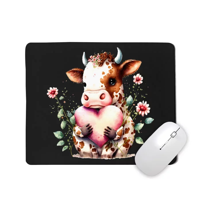 Funny A Heart For Sweet Cow Mousepad