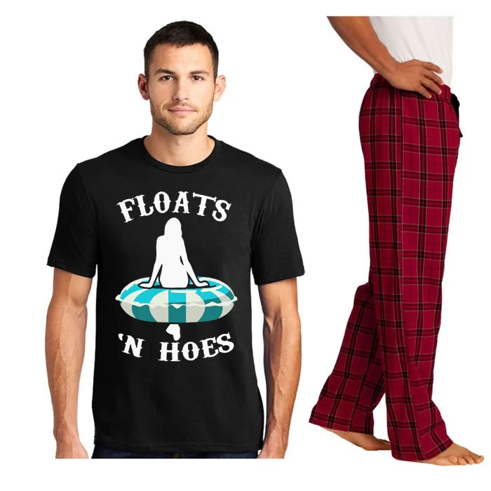 Floats And Hoes Funny Summer Vacation Float Trip Tubing Pajama Set