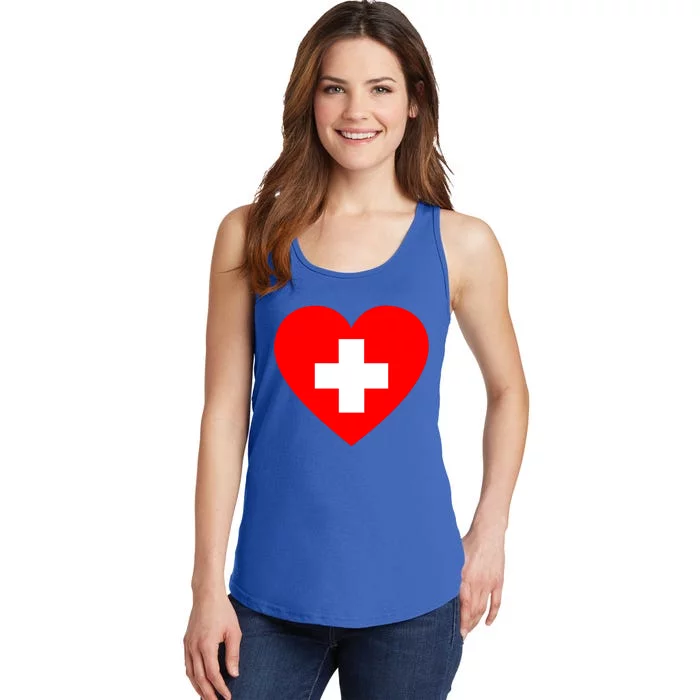 First Aid Heart Health Care Gift Ladies Essential Tank