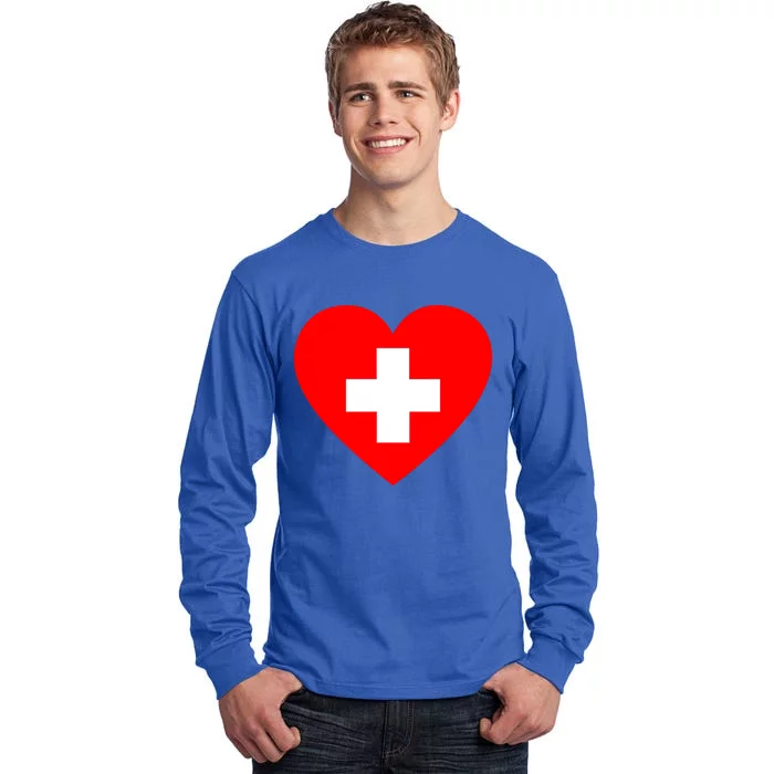 First Aid Heart Health Care Gift Tall Long Sleeve T-Shirt