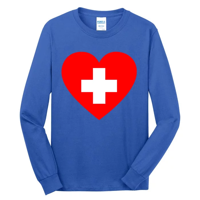 First Aid Heart Health Care Gift Tall Long Sleeve T-Shirt