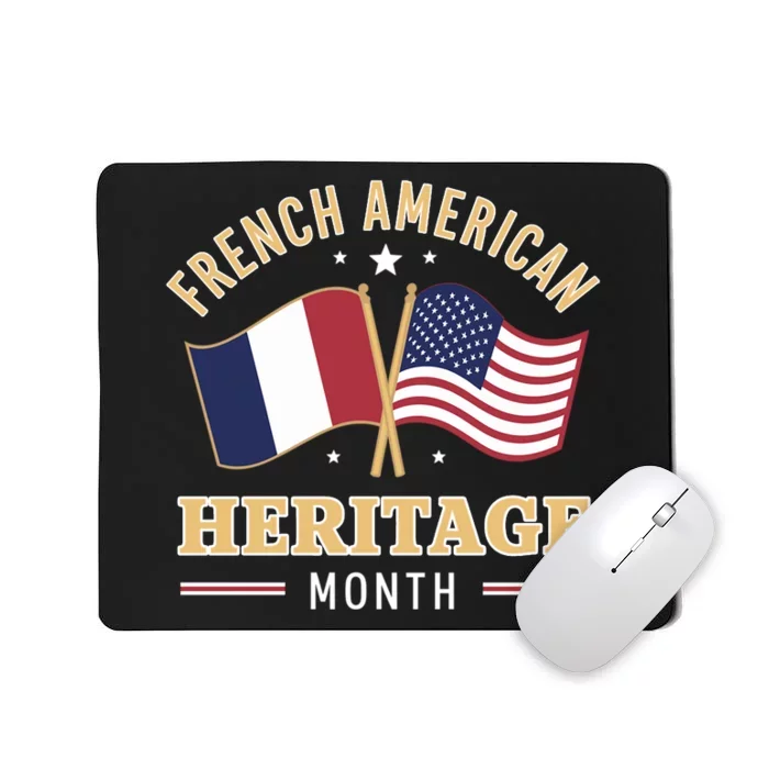 French American Heritage Month Roots Funny Mousepad