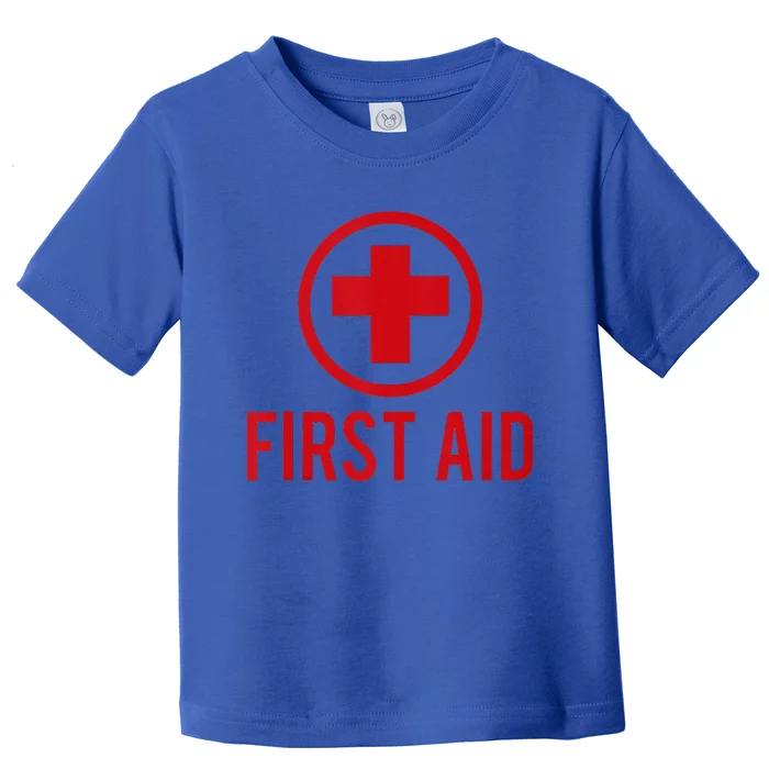 First Aid Halloween Outfit Gift Paramedic Costume Toddler T-Shirt