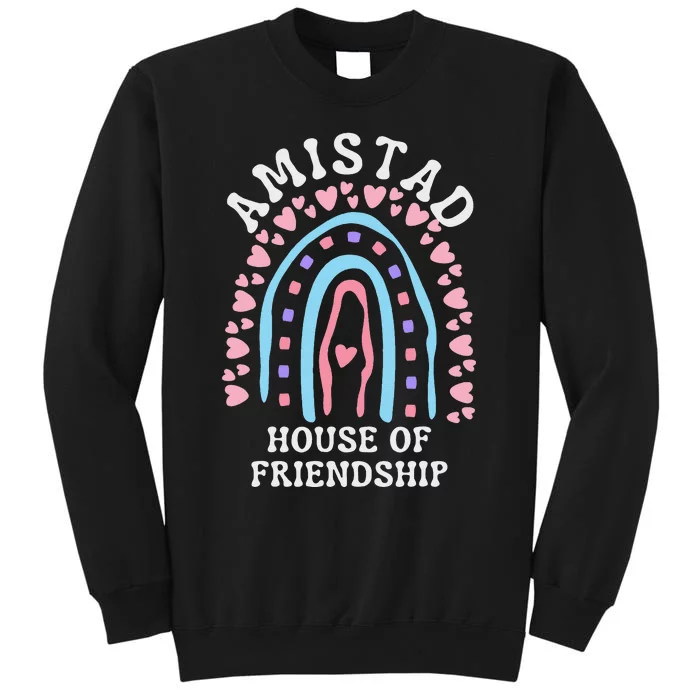 Funny Amistad House Of Friendship Boho Heart Rainbow Sweatshirt