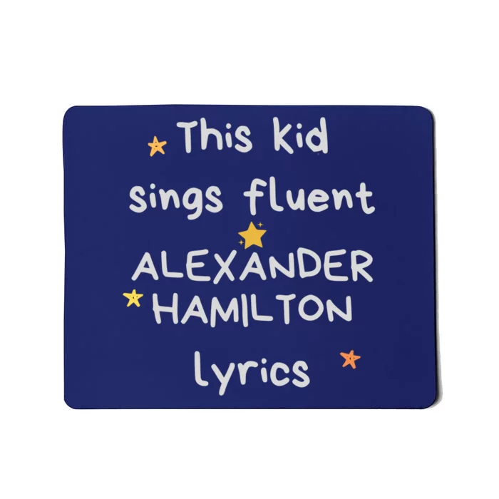 Funny Alexander Hamilton Hamilton Lyrics Hamiltrash Broadway Musical Mousepad