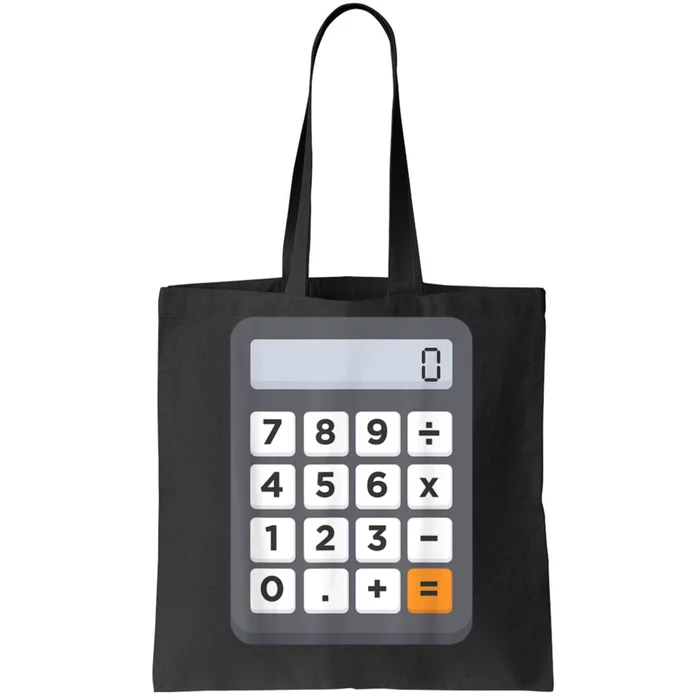 Funny Accountant Halloween Costume Outfit Math Calculator Tote Bag