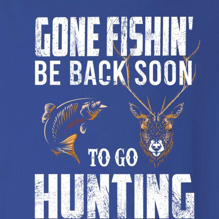 Fishing And Hunting Funny Fish Deer Hunter Gag Gift Gift Toddler Long Sleeve Shirt