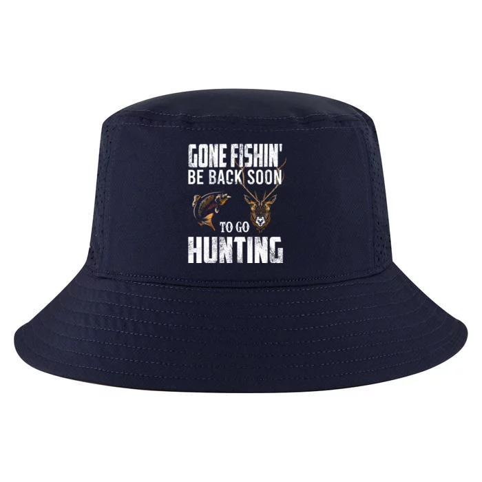 Fishing And Hunting Funny Fish Deer Hunter Gag Gift Gift Cool Comfort Performance Bucket Hat