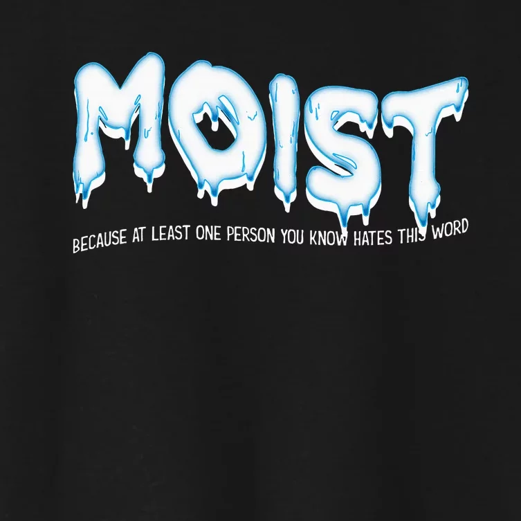 Funny Adult Humor Moist Women's Crop Top Tee