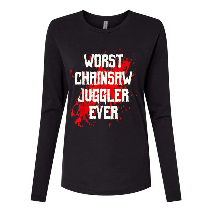 Funny Ampu Hand Arm Amputation Worst Chainsaw Juggler Womens Cotton Relaxed Long Sleeve T-Shirt