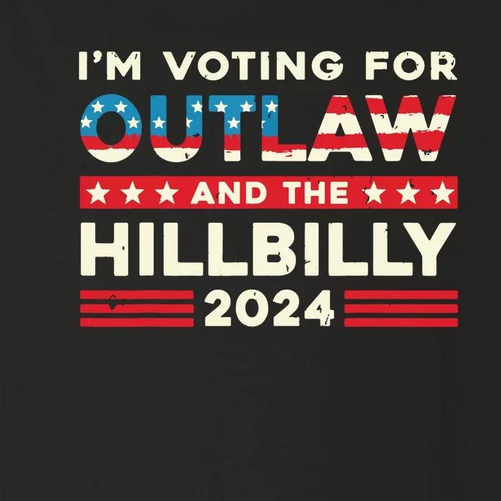 Felon And Hillbilly 24 Pro Trump 2024 Flag Funny Political Toddler Long Sleeve Shirt