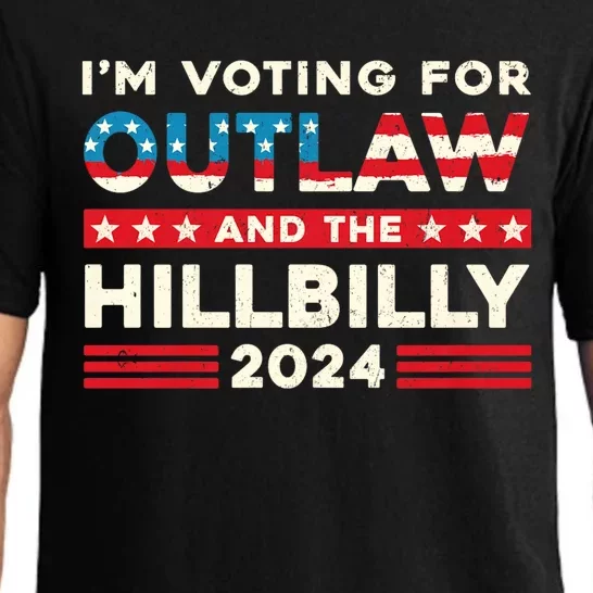 Felon And Hillbilly 24 Pro Trump 2024 Flag Funny Political Pajama Set