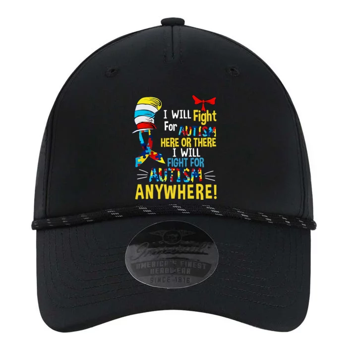 Fight Autism Here Or There Fight For Autism Anywhere Puzzle Autism Awareness Performance The Dyno Cap