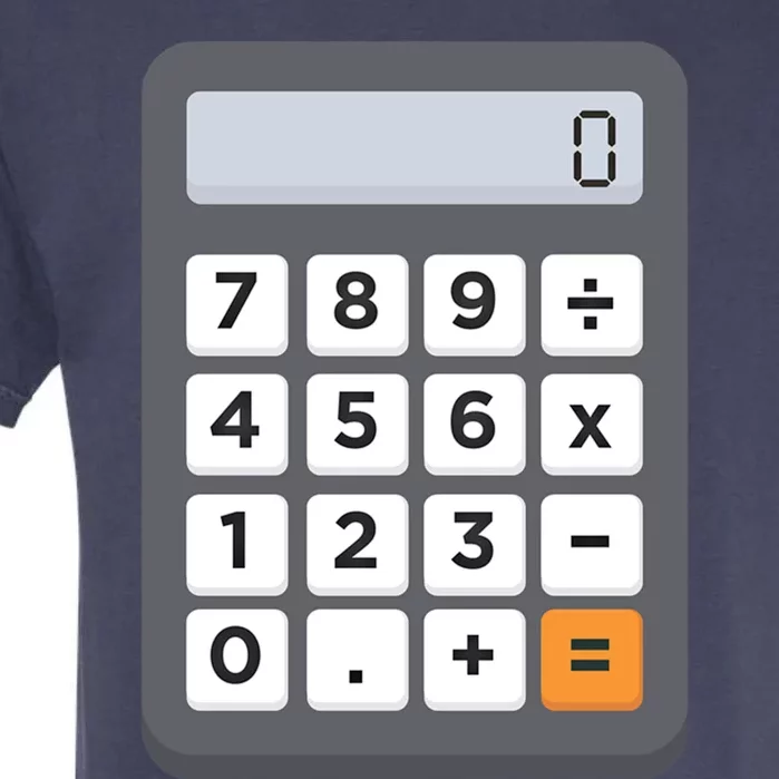 Funny Accountant Halloween Costume Outfit Math Calculator Gift Garment-Dyed Heavyweight T-Shirt