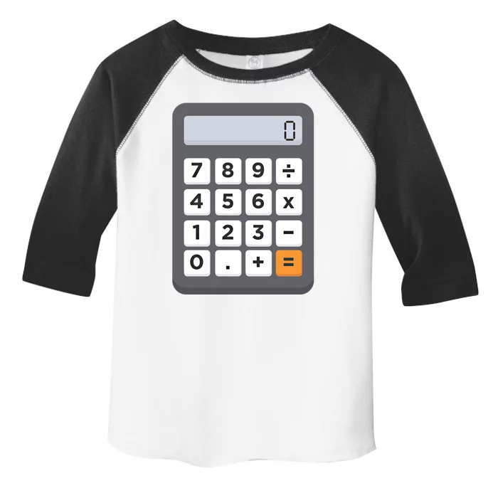 Funny Accountant Halloween Costume Outfit Math Calculator Gift Toddler Fine Jersey T-Shirt