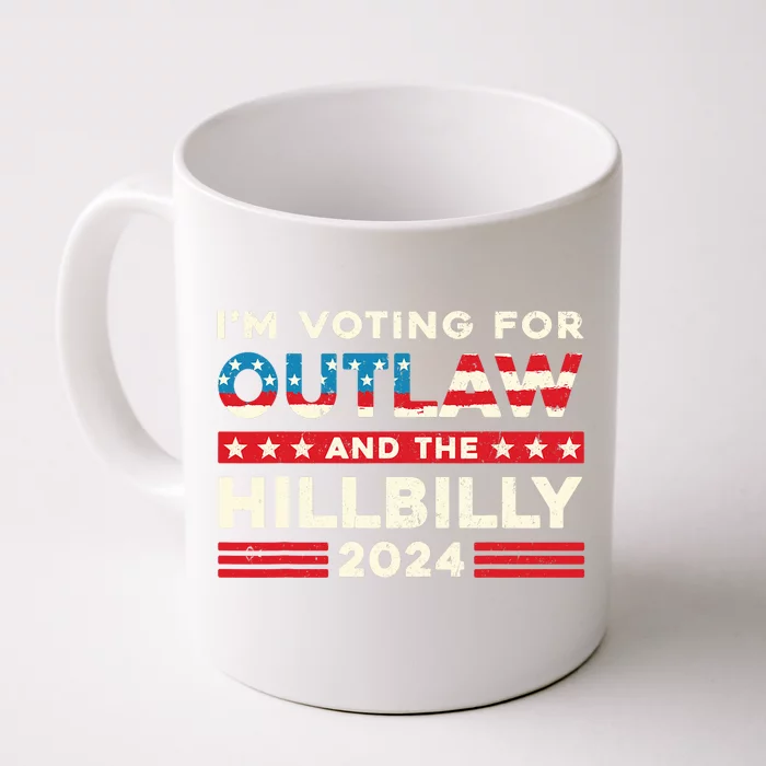 Felon And Hillbilly 24 Pro Trump 2024 Flag Funny Political Front & Back Coffee Mug