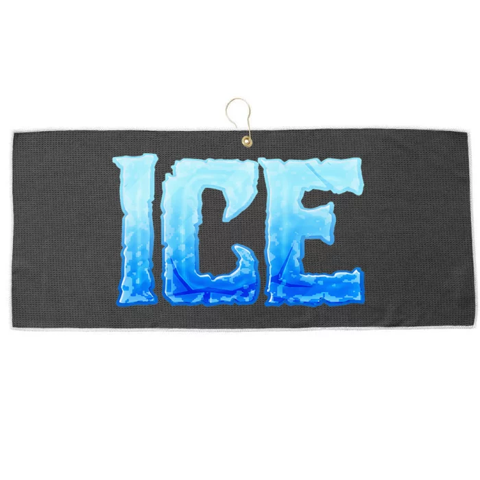 Fire And Ice Funny DIY Group Couples Halloween Costume Ice Large Microfiber Waffle Golf Towel