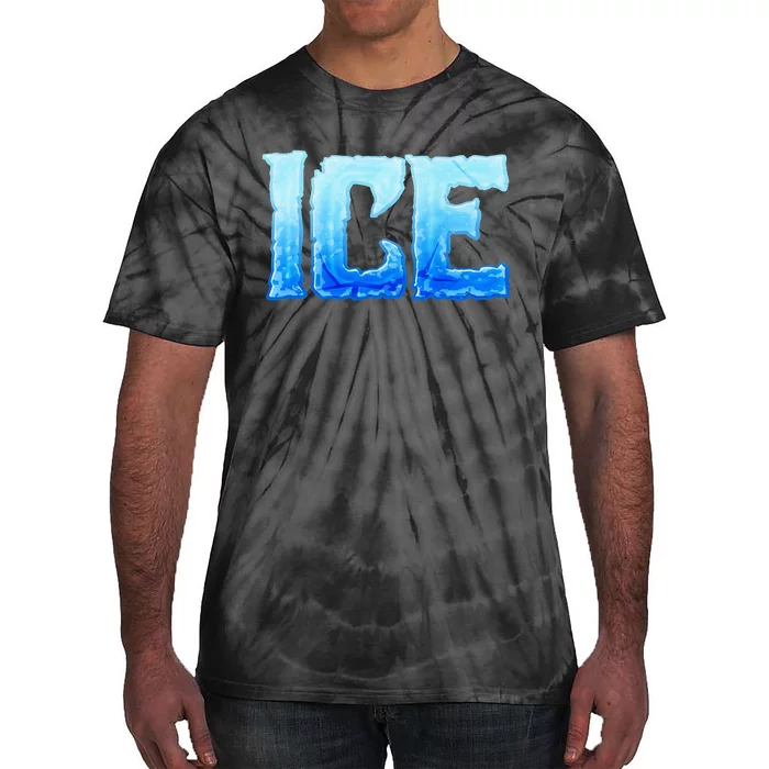 Fire And Ice Funny DIY Group Couples Halloween Costume Ice Tie-Dye T-Shirt