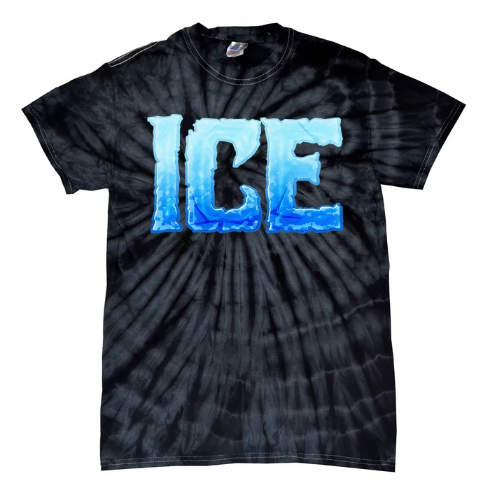 Fire And Ice Funny DIY Group Couples Halloween Costume Ice Tie-Dye T-Shirt