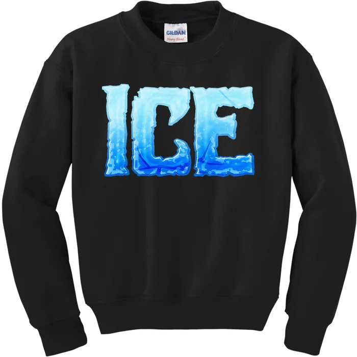 Fire And Ice Funny DIY Group Couples Halloween Costume Ice Kids Sweatshirt