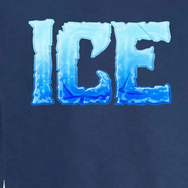 Fire And Ice Funny DIY Group Couples Halloween Costume Ice Garment-Dyed Sweatshirt