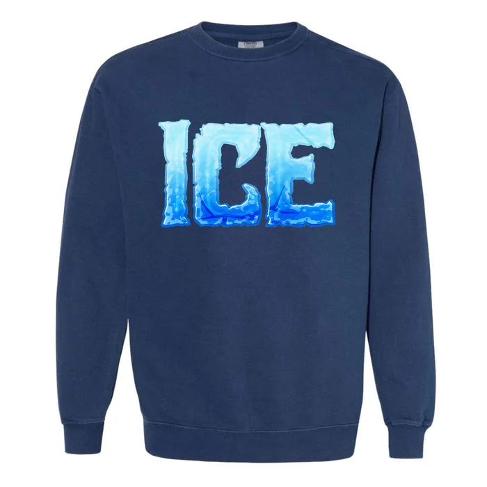 Fire And Ice Funny DIY Group Couples Halloween Costume Ice Garment-Dyed Sweatshirt