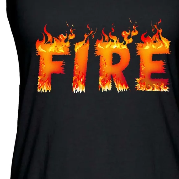 Fire And Ice Last Minute Halloween Matching Couple Costume Ladies Essential Flowy Tank