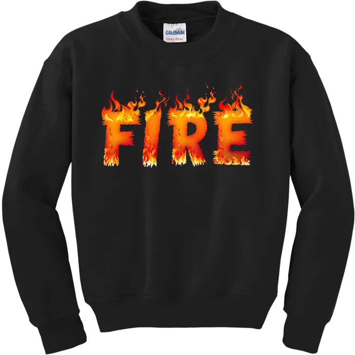 Fire And Ice Last Minute Halloween Matching Couple Costume Kids Sweatshirt