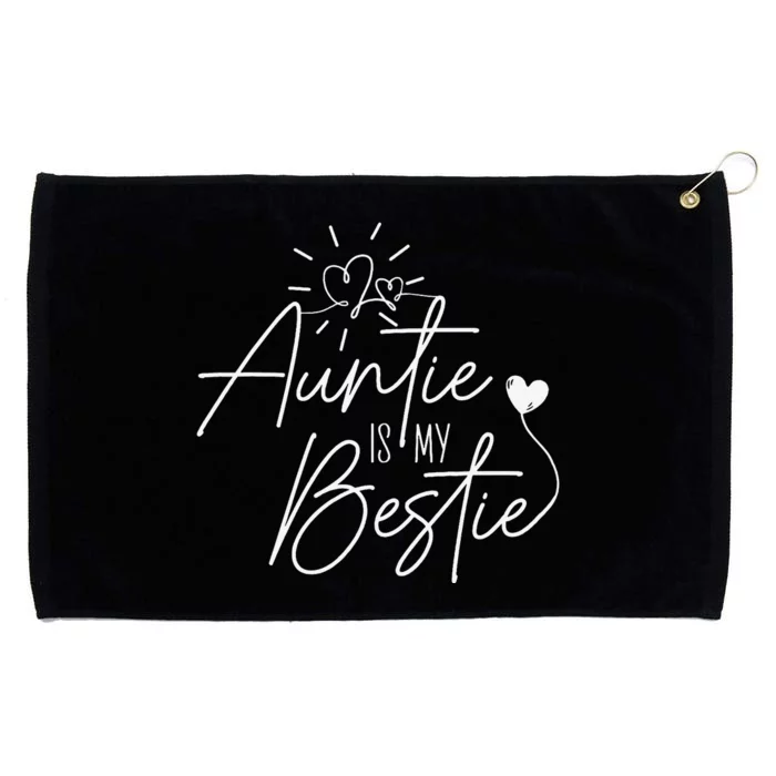 Funny Auntie Is My Bestie Auntie Niece Nephew Grommeted Golf Towel