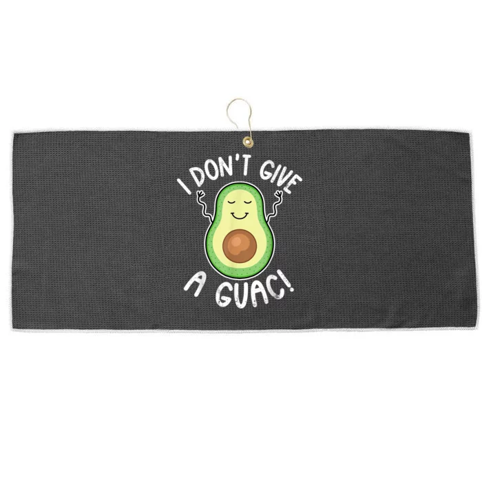 Funny Avocado I Dont Give A Guac Vegan Large Microfiber Waffle Golf Towel