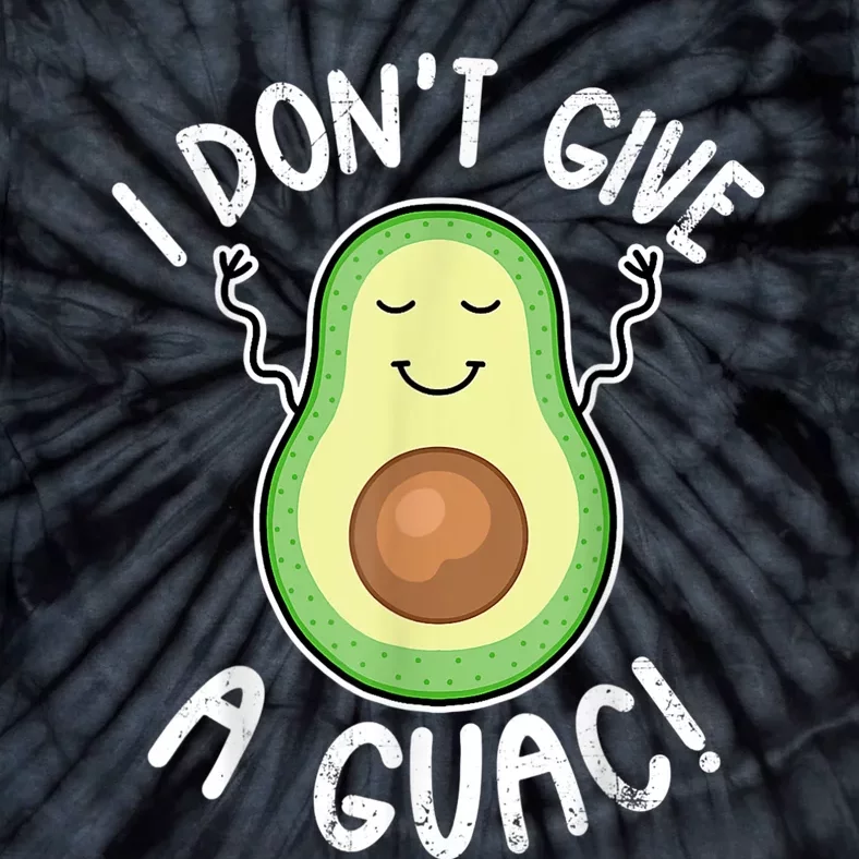 Funny Avocado I Dont Give A Guac Vegan Tie-Dye T-Shirt