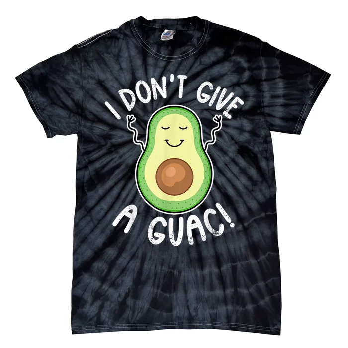 Funny Avocado I Dont Give A Guac Vegan Tie-Dye T-Shirt