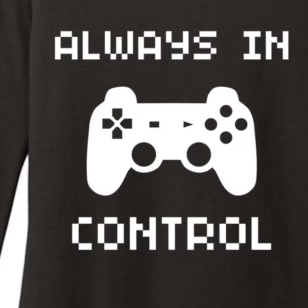 Funny Always In Control Controller Gamepad Gaming Gamer Gift Womens CVC Long Sleeve Shirt