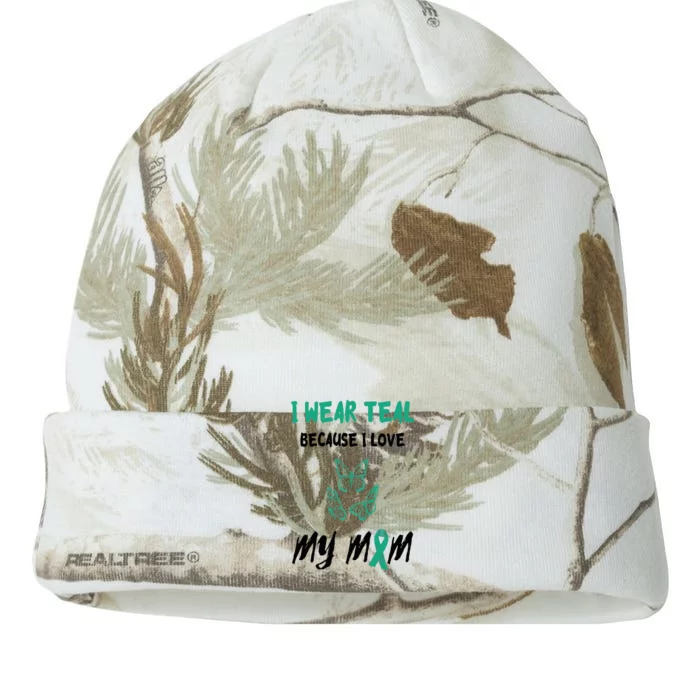 Food Allergy I Love My Mom Food Allergy Awareness Ribbon Kati - 12in Camo Beanie