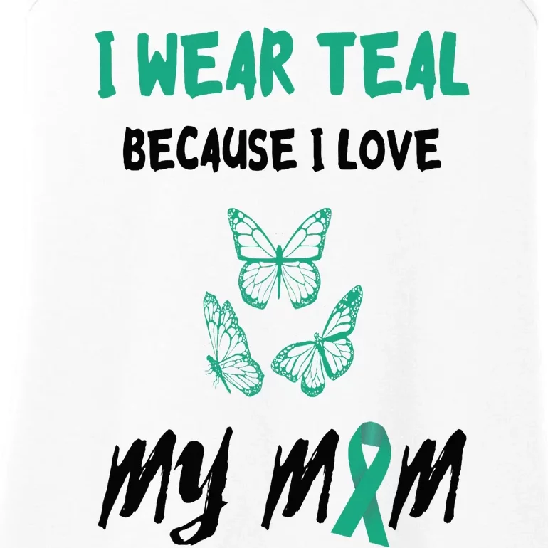 Food Allergy I Love My Mom Food Allergy Awareness Ribbon Ladies Essential Tank