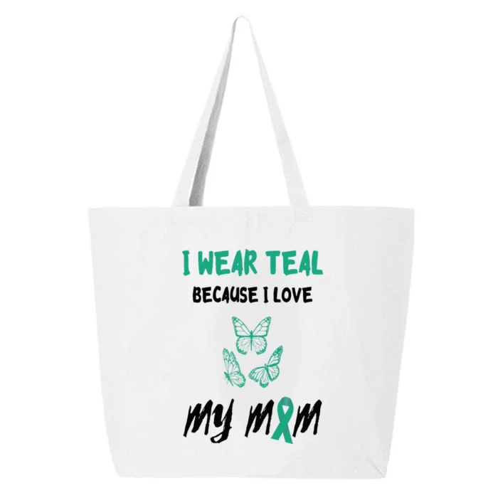 Food Allergy I Love My Mom Food Allergy Awareness Ribbon 25L Jumbo Tote