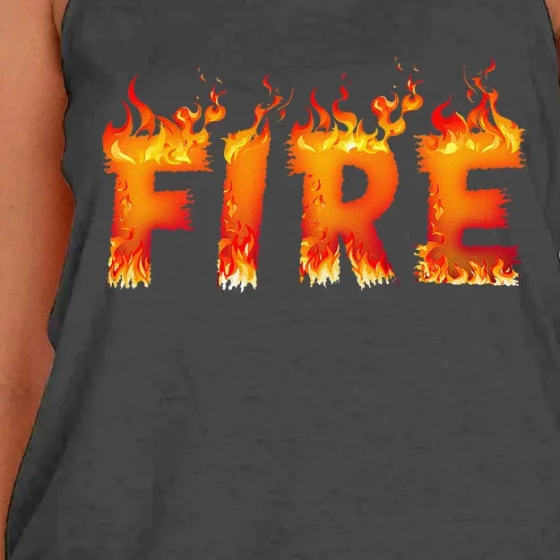 Fire And Ice Last Minute Halloween Matching Couple Costume Gift Women's Knotted Racerback Tank