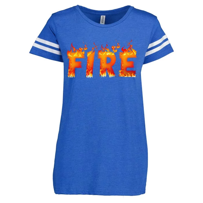 Fire And Ice Last Minute Halloween Matching Couple Costume Gift Enza Ladies Jersey Football T-Shirt