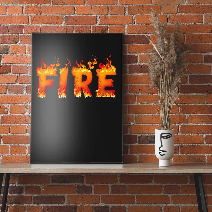 Fire And Ice Last Minute Halloween Matching Couple Costume Poster