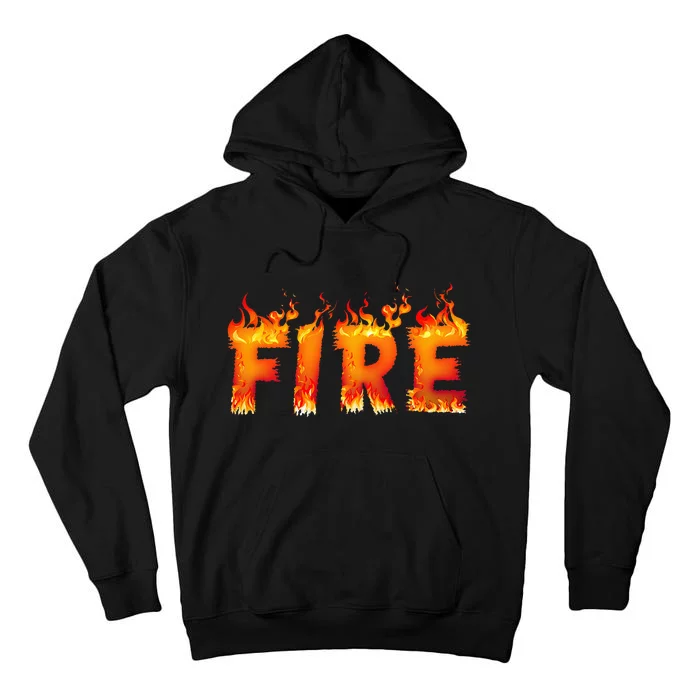 Fire And Ice Last Minute Halloween Matching Couple Costume Tall Hoodie