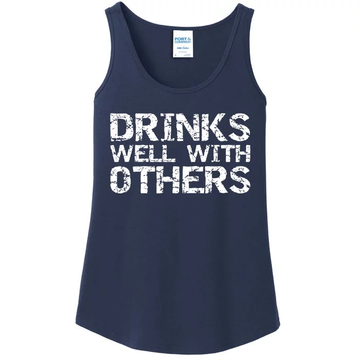 Funny Alcohol Ing Quote Party S Well With Others Cute Gift Ladies Essential Tank