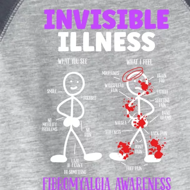 Fibromyalgia Awareness Invisible Illness Disease Survivor Cute Gift Toddler Fine Jersey T-Shirt