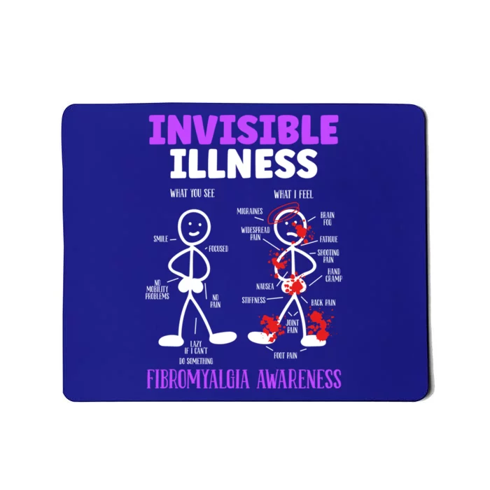 Fibromyalgia Awareness Invisible Illness Disease Survivor Funny Gift Mousepad