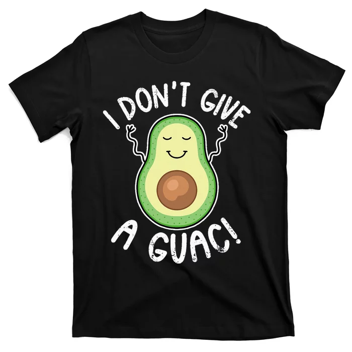 Funny Avocado I Don't Give A Guac Vegan T-Shirt